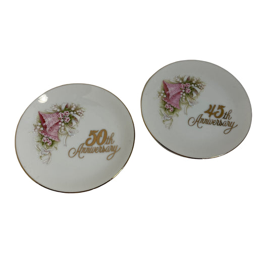 45th and 50th Anniversary Collectible Small Plates! Made in Japan!