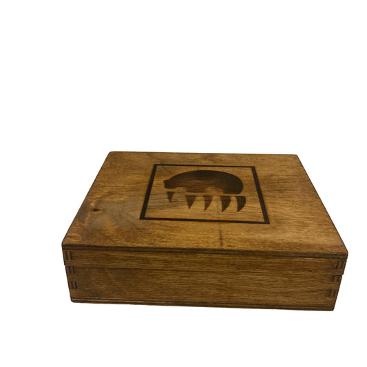 ACc Ojai Elephant Top Decorative Wooden Trinket Box!